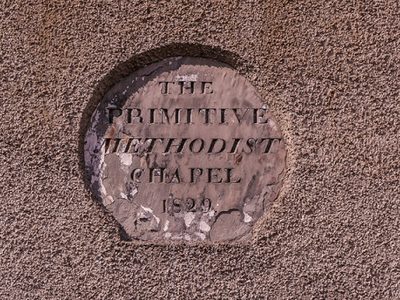 Plaque, former Primitive Methodist Chapel
