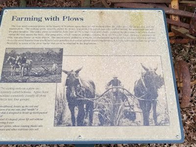 Farming with Plows