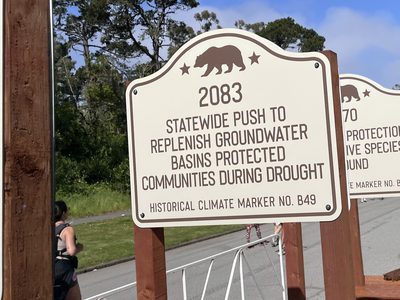 Future Plaque: Statewide Push To Replenish Groundwater Basins Protected During Drought