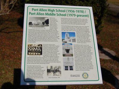 Port Allen High School (1936-1978) / Port Allen Middle School (1979-Present)