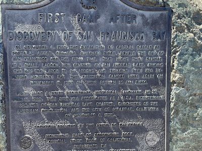 First Camp After Discovery of San Francisco Bay