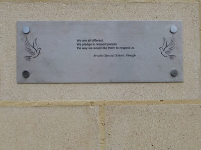Peace pledge, Arvalee Special School, Omagh