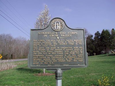 Schofield's 23d Corps in Crow Valley