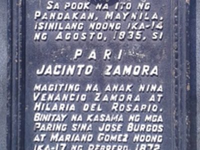 Father Jacinto Zamora historical marker