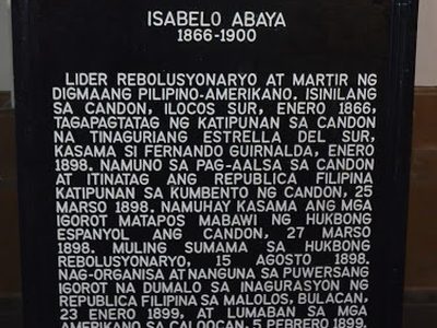 Isabelo Abaya historical marker