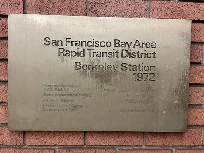 San Francisco Bay Area rapid Transit District Berkeley Station 1972