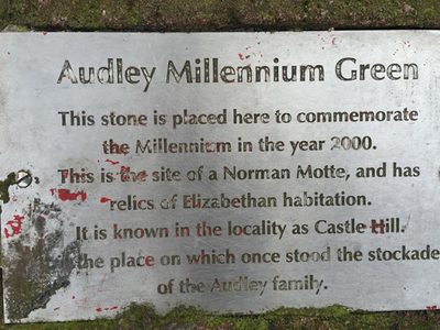 Audley: Millennium Green (plaque)