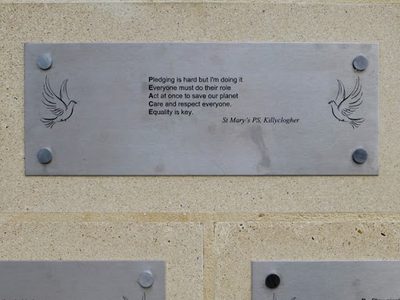 Peace pledge, St Mary's PS, Killyclogher