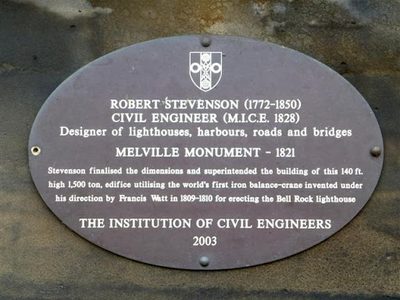 Melville Monument Plaque, Edinburgh