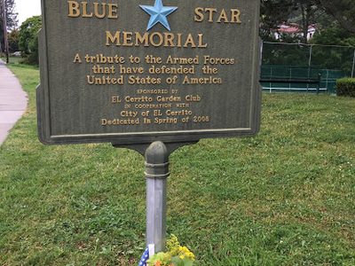 El Cerrito Garden Club Blue Star Memorial