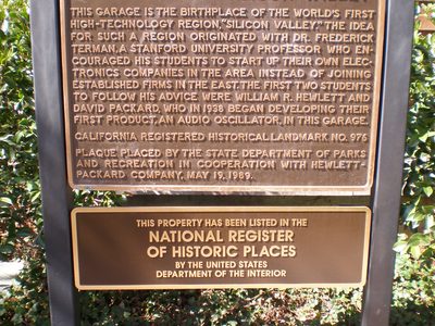 Birthplace of Silicon Valley (HP Garage)