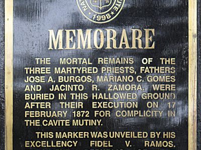 Memorare historical marker (Gomburza)