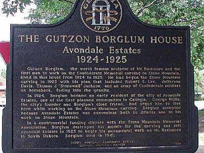 The Gutzon Borglum House Avondale Estates