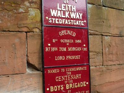 Stedfastgate plaque, Water of Leith Walkway