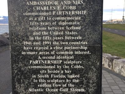 Partnership sculpture dedication