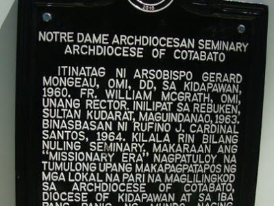 Notre Dame Archdiocesan Seminary historical marker