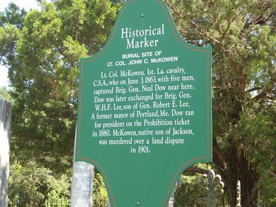Burial Site of Lt. Col. John C. McKowen