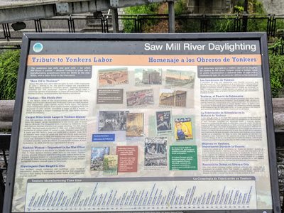 Saw Mill River Daylighting - Tribute to Yonkers Labor