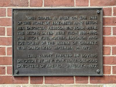 Home of Elizabeth Ann Seton