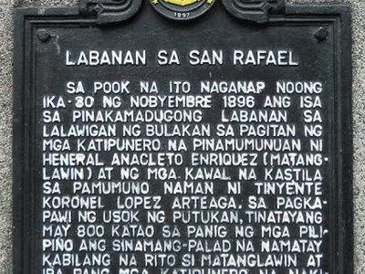 Battle of San Rafael historical marker