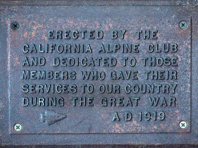 Alpine Club WWI Memorial