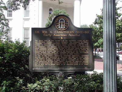 Dr. Wm. A. Caruthers (1802&mdash;46) Early American Novelist