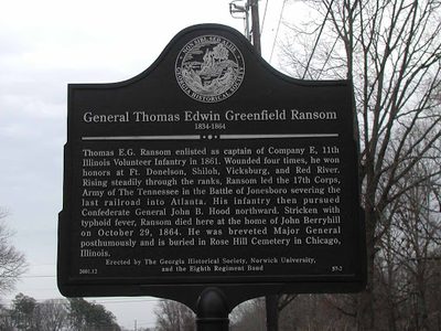 General Thomas Edwin Greenfield Ransom 1834-1864