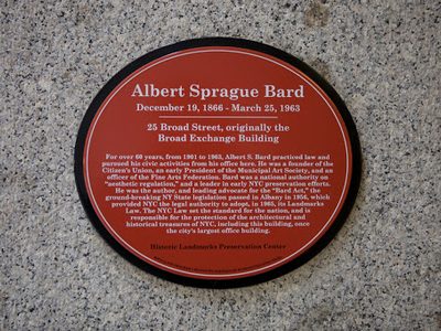 Dedicated NYC Plaque