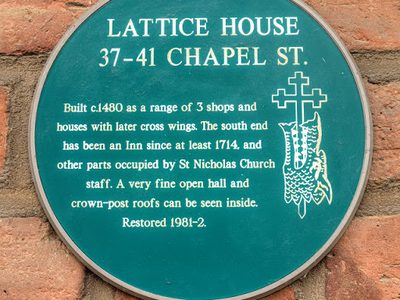 Lattice House Plaque