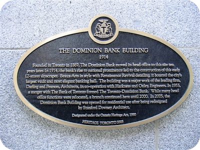 The Dominion Bank Building 1914