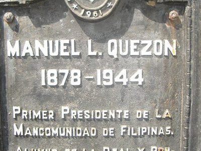 Manuel L. Quezon historical marker