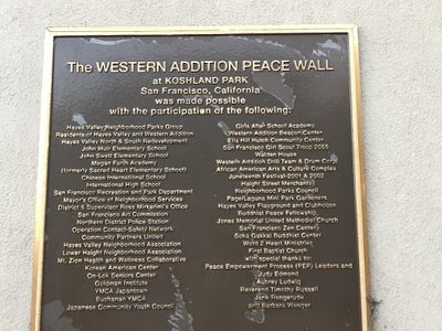 The Western Addition Peace Wall