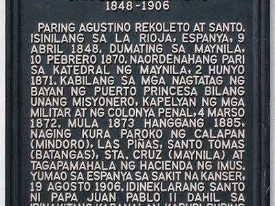 Saint Ezequiel Moreno historical marker