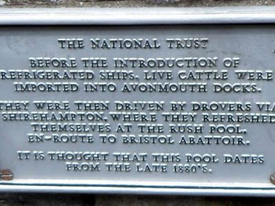 Rush Pool plaque, Shirehampton, Bristol