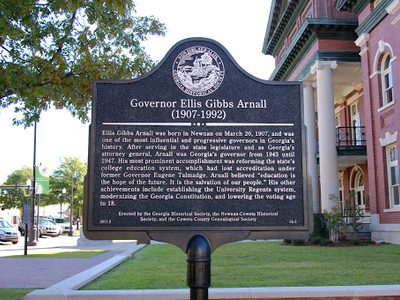 Governor Ellis Gibbs Arnall  ((1907-1992)