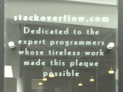 Stack Overflow Plaque