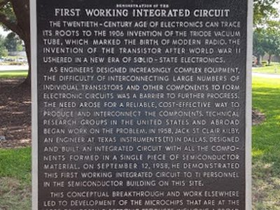 Demonstration of the First Working Integrated Circuit