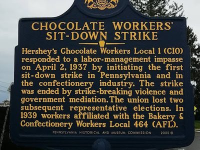 CHOCOLATE WORKERS' SIT-DOWN STRIKE