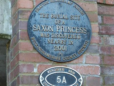 Plaque on Saxon Way Bridge