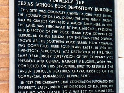 Formerly the Texas School Book Depository Building