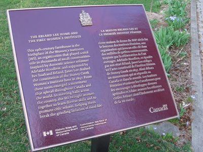 The Erland Lee Home and the First Women's Institute