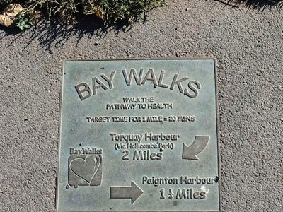 Walk plaque, Hollicombe Head
