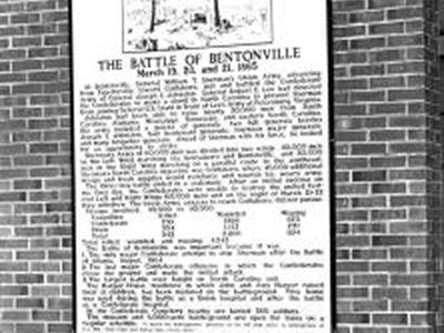 BATTLE OF BENTONVILLE, MARCH 19, 20, AND 21, 1865
