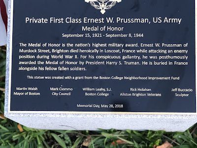 Private First Class Ernest W. Prussman, U.S. Army Medal Of Honor