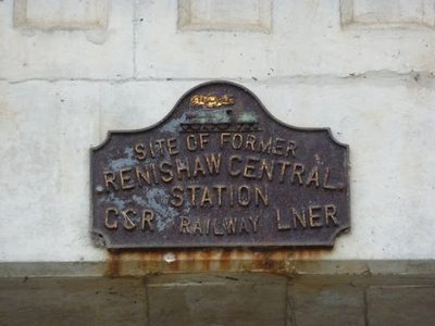 Plaque of former railway station site