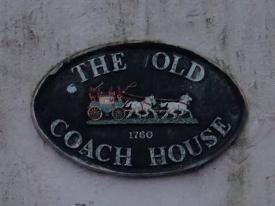 Plaque at the Old Coach House Tea Rooms, Lynton
