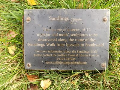 Plaque on Sculpture in Dunwich Forest