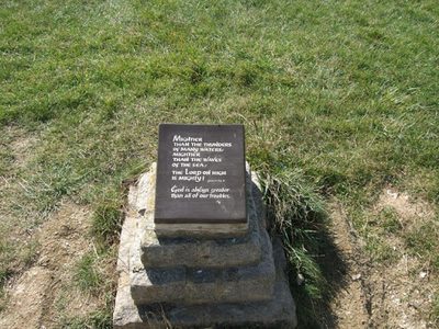 Plaque at Beachy Head