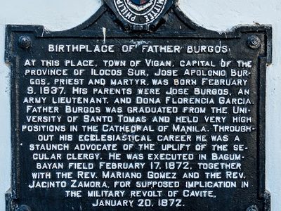 Birthplace of Father Burgos historical marker