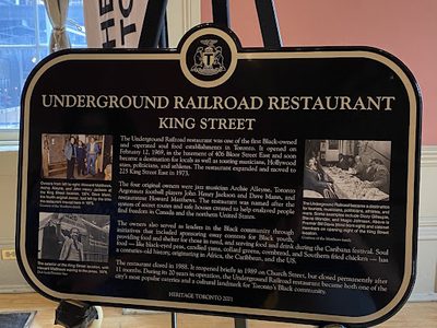 Underground Railroad Restaurant, King Street